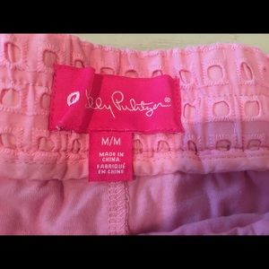 Lily Pulitzer eyelet shorts.